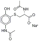3-[N-Acetyl-L-cystein-S-yl] Acetaminophen, Sodium Salt-D5 (Major) Structure