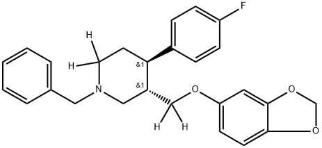 TRANS N-BENZYL PAROXETINE-D4 结构式