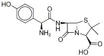 阿莫西林-13C6, , 结构式