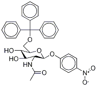 p-Nitrophenyl 2-Acetamido-2-deoxy-6-O-trityl--D-glucopyranoside, , 结构式