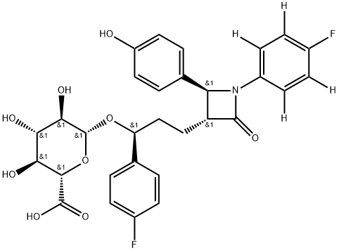 Ezetimibe Hydroxy-d4 -D-Glucuronide Struktur