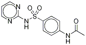 N-Acetyl Sulfadiazine-13C6 Structure
