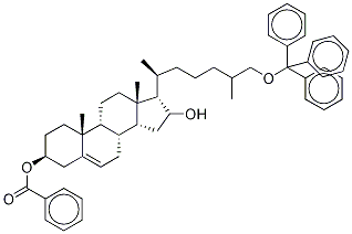 3-O-Benzoyl-26-O-trityl 16,26-Dihydroxy Cholesterol 化学構造式