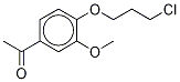 1-[4-(3-Chloropropoxy)-3-methoxyphenyl]ethanone-d3 Struktur