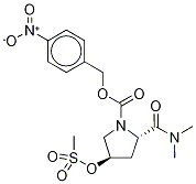 (2S,4R)-2-[(Dimethylamino)carbonyl]-4-[(methylsulfonyl)oxy]-1-pyrrolidinecarboxylic Acid-d6 4-Nitrobenzyl Ester-d6 Structure