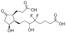 (7α,11)-Dihydroxy-5-keto-12,12-difluorotetranorprosta-1,16-dioic Acid