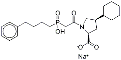 Fosinoprilat-d5 Sodium Salt 结构式