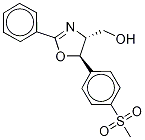 (4R,5R)-4,5-Dihydro-5-[4-(methylsulfonyl)phenyl]-2-phenyl-4-oxazolemethanol-d3 Struktur