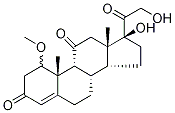 (α/β)-1-Methoxy Cortisone 化学構造式