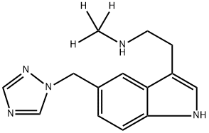 N10-Monodesmethyl Rizatriptan-d3 化学構造式