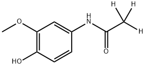 3-メトキシアセトアミノフェン-D3 化学構造式