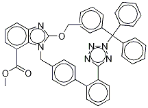 N-Trityl Candesartan Methyl Ester-d5 结构式