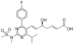(2E,5R,6E)-3-Dehydroxy Rosuvastatin Structure