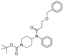 O-Benzyl-N-tert-butoxycarbonyl ω-Hydroxy Norfentanyl-d5 Structure