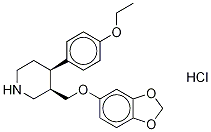 rac-trans-4-Defluoro-4-ethoxy Paroxetine Hydrochloride Struktur