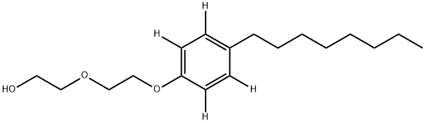 4-Octylphenol-d4 Diethoxylate Structure