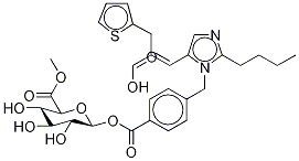 Eprosartan Acyl-β-D-glucuronide Methyl Ester 化学構造式