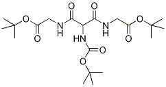 N-Boc-aMinoMalaMido-N,N'-Diacetic di-tert-Butyl Ester 结构式