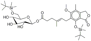 4,6'-O-(tert-ButyldiMethylsilyl)Mycophenolic Acid Acyl-β-D-glucoside 化学構造式