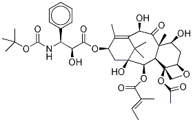 2-Desbenzoyl-2-tiglyl Docetaxel 化学構造式