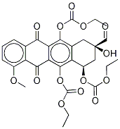 6,10,11-Triethylcarbonate DaunoMycinone-13CD3 8-ForMaldehyde, , 结构式