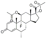 FluoroMetholone 11,17-Diacetate Structure