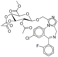  [8-Chloro-6-(2-fluorophenyl)-4H-iMidazo[1,5-a][1,4]benzodiazepin-1-yl]Methyl- β-D-glucopyranosiduronic Acid Triacetate Methyl Ester