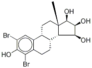 2,4-DibroMo15α-Hydroxyestriol 化学構造式