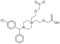 2-(p-chlorobenzhydrylpiperazine)-[N,N-bis(2-ethoxyacetic acid)] Structure