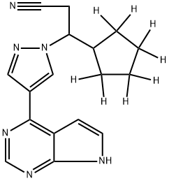 INCB 018424-13C,15N2 Structure