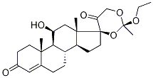 17,21-O-(1-Ethoxyethylidene)-hydrocortisone Structure