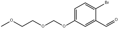 2-Bromo-5-hydroxybenzaldehyde 5-O-(2-Methoxyethoxymethyl) Ether, 1797130-69-8, 结构式