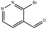 3-ブロモピリダジン-3-カルブアルデヒド 化学構造式