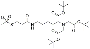 ETHYLMETHANETHIOSULFONATE-2-CARBOXY[(5’-AMINO-1’-CARBOXYPENTYL)IMINODIACETIC ACID] AMIDE TRI-TERT-BUTYL ESTER Struktur