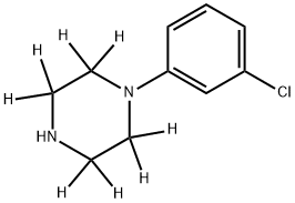 1-(3-Chlorophenyl)piperazine-d8,1189923-43-0,结构式