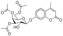 4-Methylumbelliferyl 3,4,6-Tri-O-acetyl--D-galactopyranoside Structure