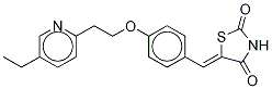 5-[[4-[2-(5-Ethyl-2-pyridinyl)ethoxy-d4]phenyl]methylene]-2,4-thiazolidinedione Struktur