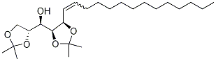 (2R,3R,4S,5R)1,2:4,5-Di-O-isopropylidene-3-hydroxy-6-nonadecene Structure