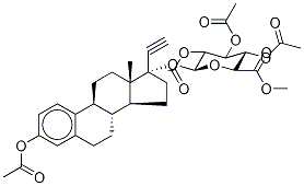 3,2’,3’,4’-Tetraacetyl Ethynyl Estradiol 17--D-Glucuronide Methyl Ester