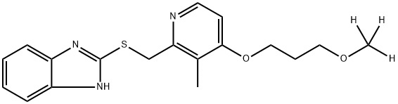 Rabeprazole-d3 Sulfide 化学構造式