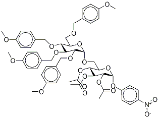 4-Nitrophenyl 2,3,4-tri-O-acetyl-6-O-(2,3,4,6-tetra-O-[4-methoxybenzyl]-α-D-glucopyranosyl)-α-D-glucopyranoside