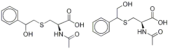 N-Acetyl-S-(2-hydroxy-1-phenylethyl)-L-cysteine-13C6 +
N-Acetyl-S-(2-hydroxy-2-phenylethyl)-L-cysteine-13C6 (Mixture) Struktur