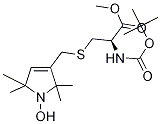 N-Boc-L-2-amino-3-[thiomethyl-1-(1-oxyl-2,2,5,5-tetramethyl-3 -pyrrolin-3-yl)]propanoic Acid Methyl Ester, , 结构式