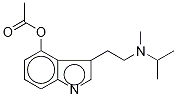 4-Acetoxy-N-isopropyl-N-methyltryptamine-d4 Struktur
