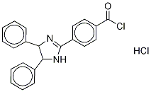 4-(4,5-Diphenyl-1H-imidazol-2-yl)benzoyl Chloride, Hydrochloride Salt Structure