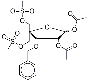  1,2-Di-O-acetyl-3-O-benzyl-4-C-MesylMethyl-5-O-Mesyl-D-ribofuranose