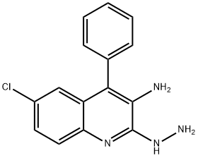 3-AMino-6-chloro-4-(4-pyridinyl)-2-quinolinone Hydrazone, 1346606-48-1, 结构式