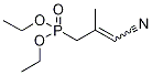 4-(Diethylphosphono)-3-Methyl-2-butenenitrile-13C2, E/Z Mixture Structure