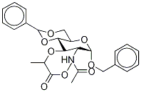 Benzyl 2-AcetaMido-3-O-(1-carboxyethyl Methy Ester)4,6-O-benzylidene-2-deoxy-α-D-glucopyranoside
(Mixture of DiastereoMers) Struktur