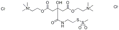 Citric Acid (3-Methanethiosulfonate Ethyl AMide) 1,5-Bis(Choline Ester Chloride),,结构式